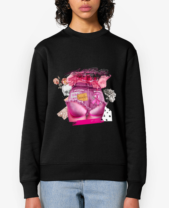 Sweat-shirt Octobre Rose, Fuck Cancer Par Nanoushka