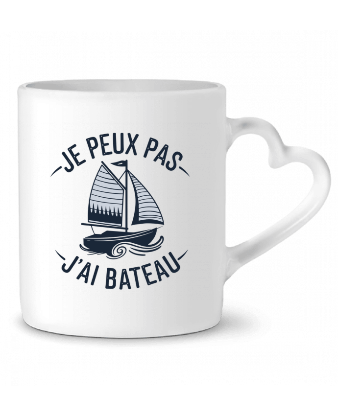 Mug coeur je peux pas j'ai bateau par bwilfy