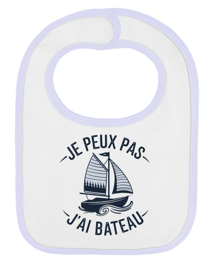 Bavoir bébé uni je peux pas j'ai bateau par bwilfy
