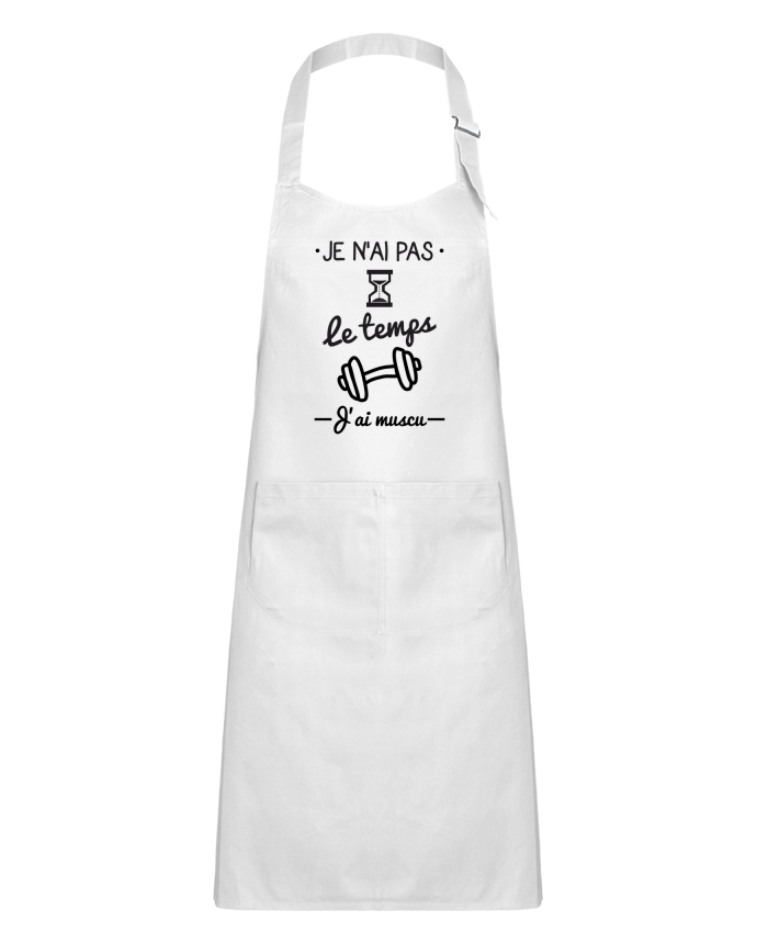 Tablier Enfant Pas le temps, j'ai muscu, tee shirt musculation par Benichan