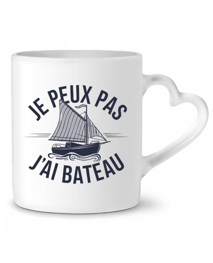 Mug coeur je peux pas j'ai bateau par bwilfy