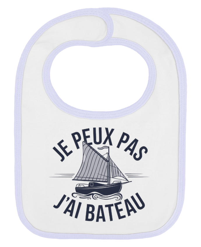 Bavoir bébé uni je peux pas j'ai bateau par bwilfy