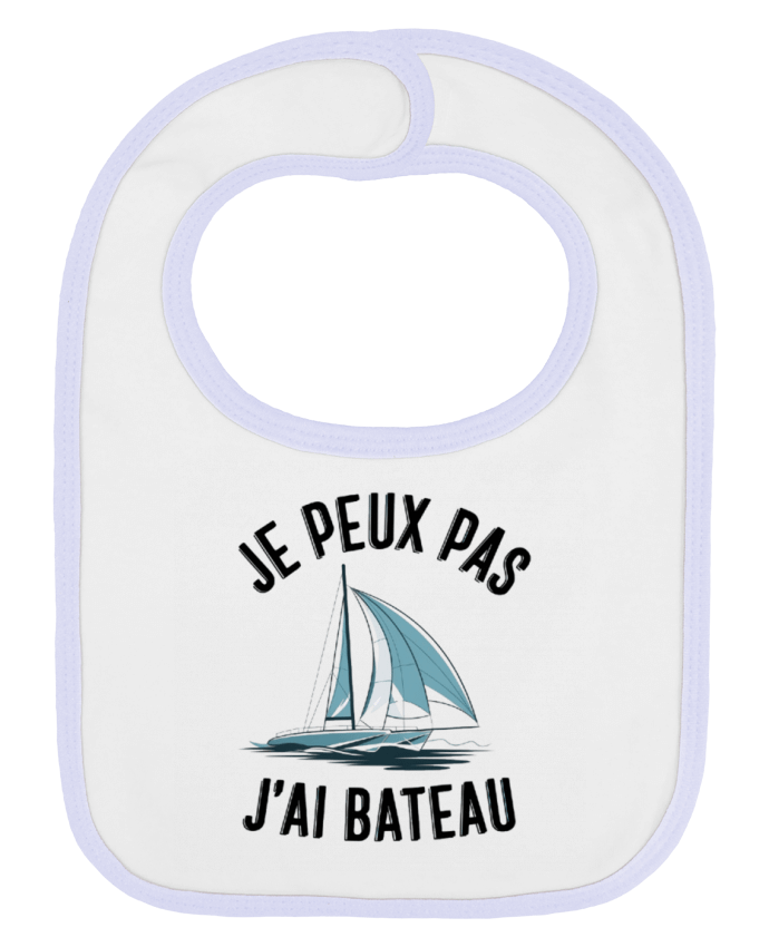 Bavoir bébé uni je peux pas j'ai bateau par bwilfy