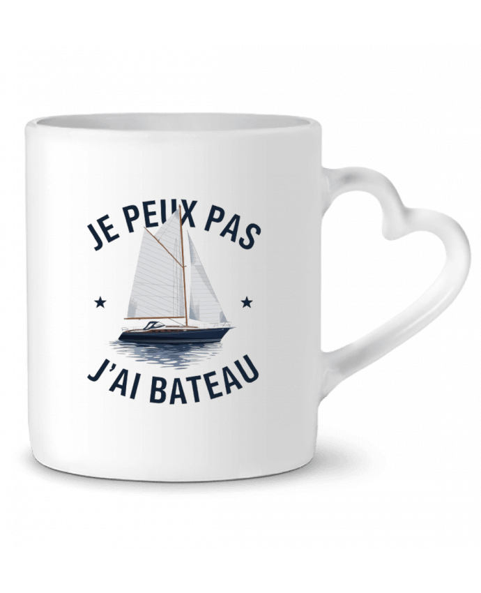 Mug coeur je peux pas j'ai bateau par bwilfy