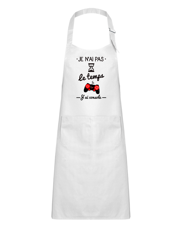 Tablier Enfant Pas le temps, j'ai console, tee shirt geek,gamer par Benichan
