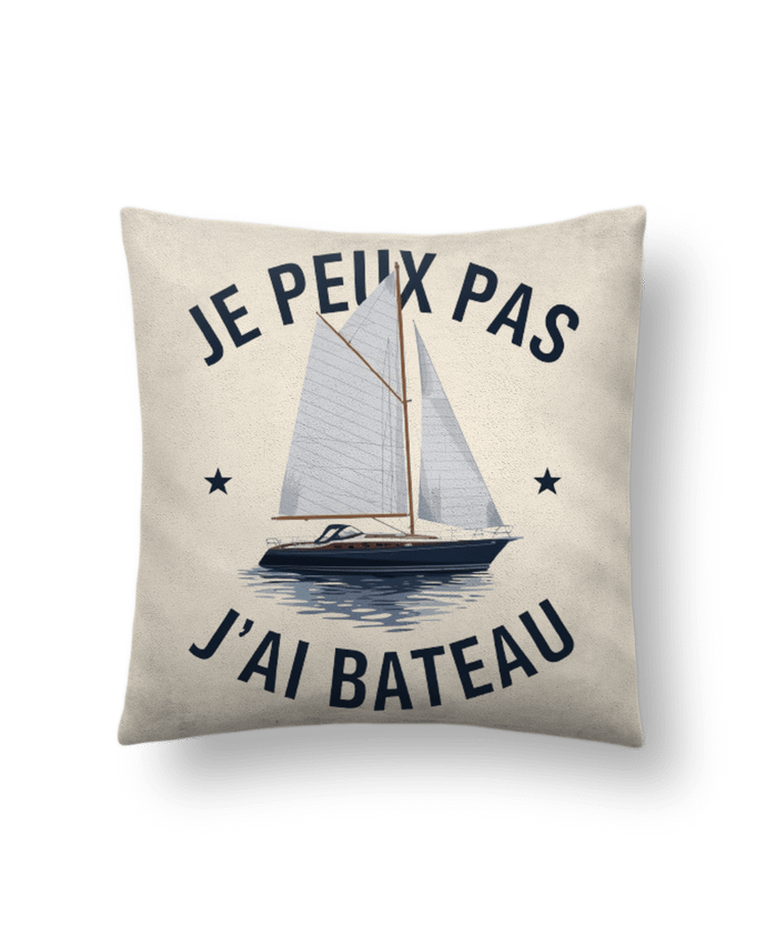Coussin suédine je peux pas j'ai bateau par bwilfy
