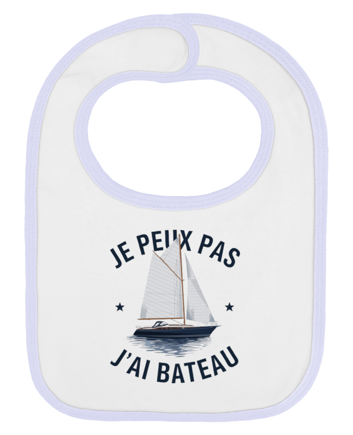 Bavoir bébé uni je peux pas j'ai bateau par bwilfy