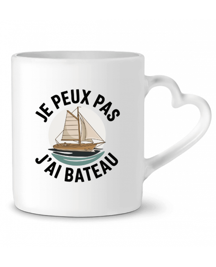 Mug coeur je peux pas j'ai un bateau par bwilfy
