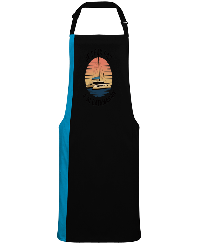Tablier bicolore je peux pas j'ai catamaran par  bwilfy