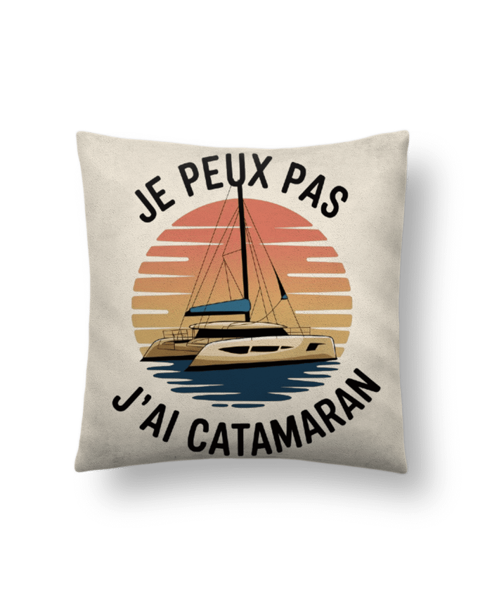 Coussin suédine je peux pas j'ai catamaran par bwilfy