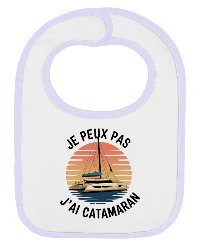 Bavoir bébé uni je peux pas j'ai catamaran par bwilfy