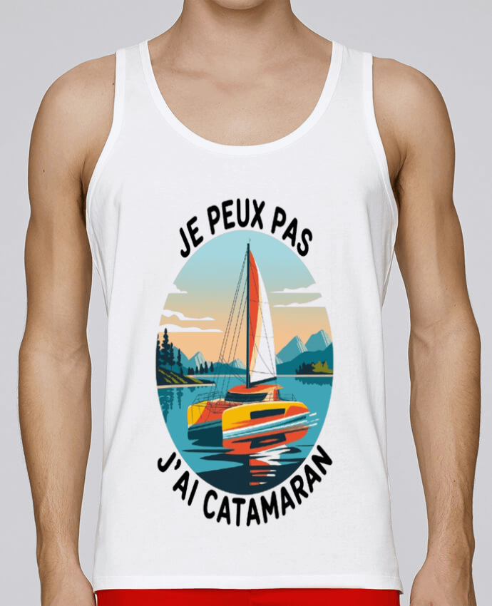 Débardeur homme je peux pas j'ai catamaran par bwilfy 100% coton bio