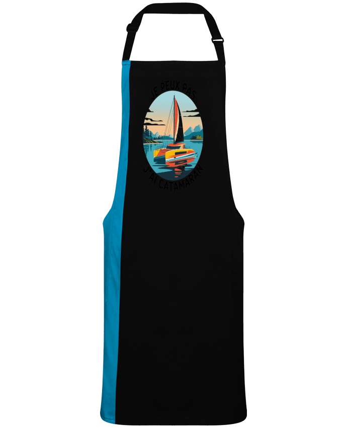 Tablier bicolore je peux pas j'ai catamaran par  bwilfy
