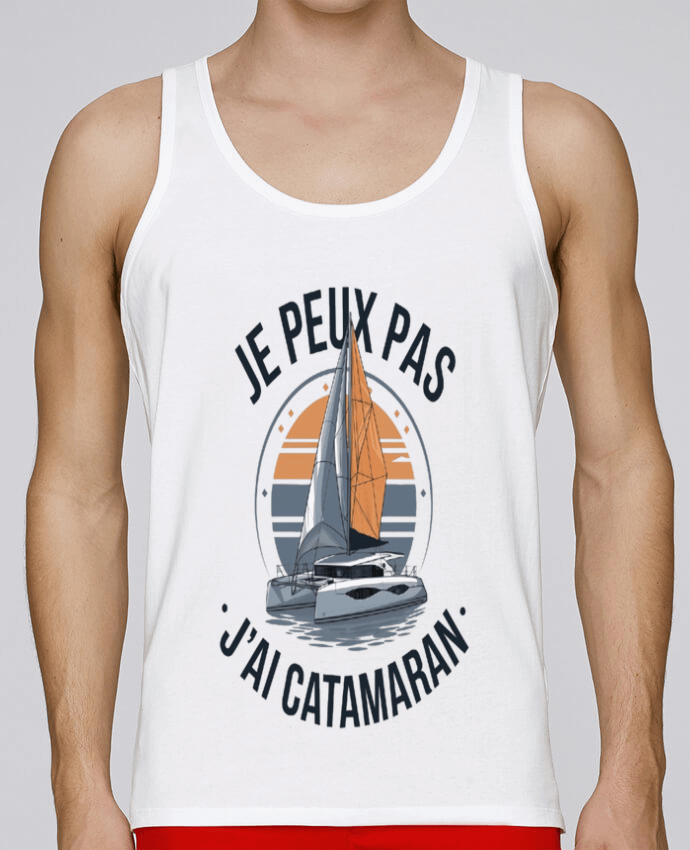 Débardeur homme je peux pas j'ai catamaran par bwilfy 100% coton bio