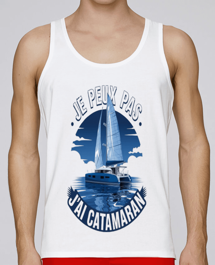 Débardeur homme je peux pas j'ai catamaran par bwilfy 100% coton bio