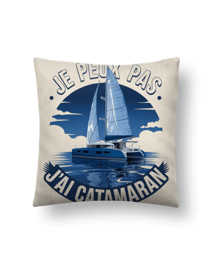 Coussin suédine je peux pas j'ai catamaran par bwilfy