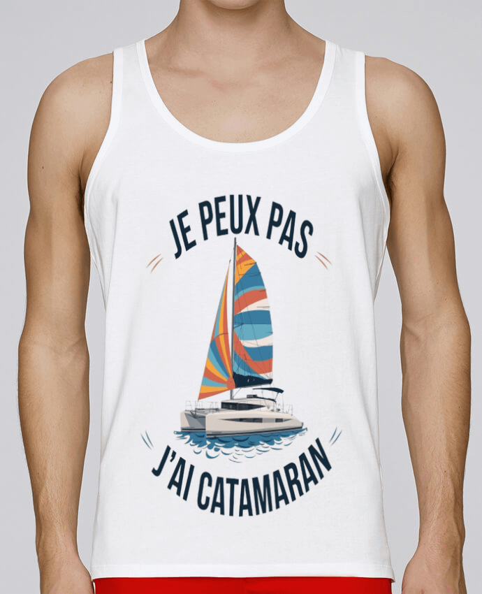 Débardeur homme je peux pas j'ai catamaran par bwilfy 100% coton bio
