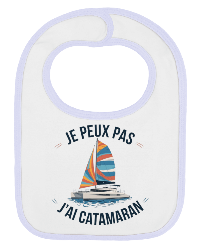 Bavoir bébé uni je peux pas j'ai catamaran par bwilfy