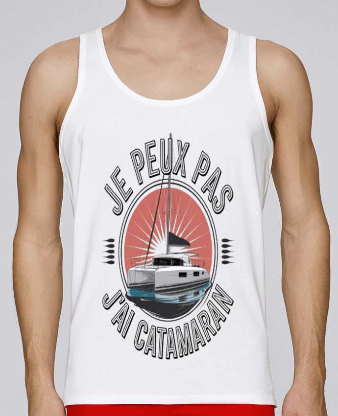 Débardeur homme je peux pas j'ai catamaran par bwilfy 100% coton bio
