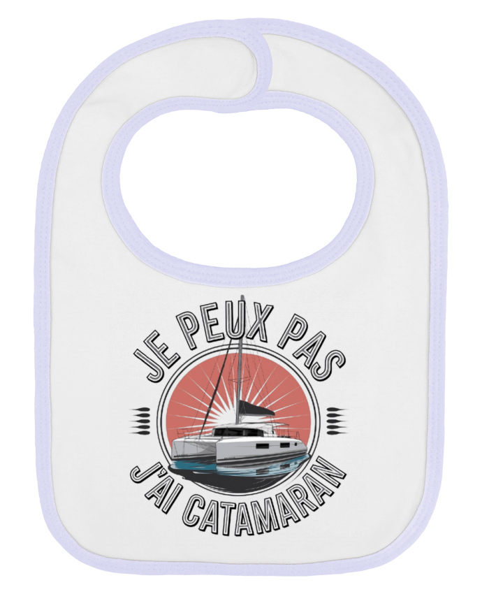 Bavoir bébé uni je peux pas j'ai catamaran par bwilfy
