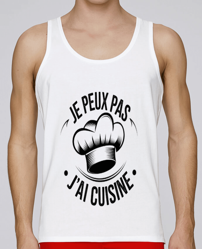 Débardeur homme je peux pas j'ai cuisine par bwilfy 100% coton bio