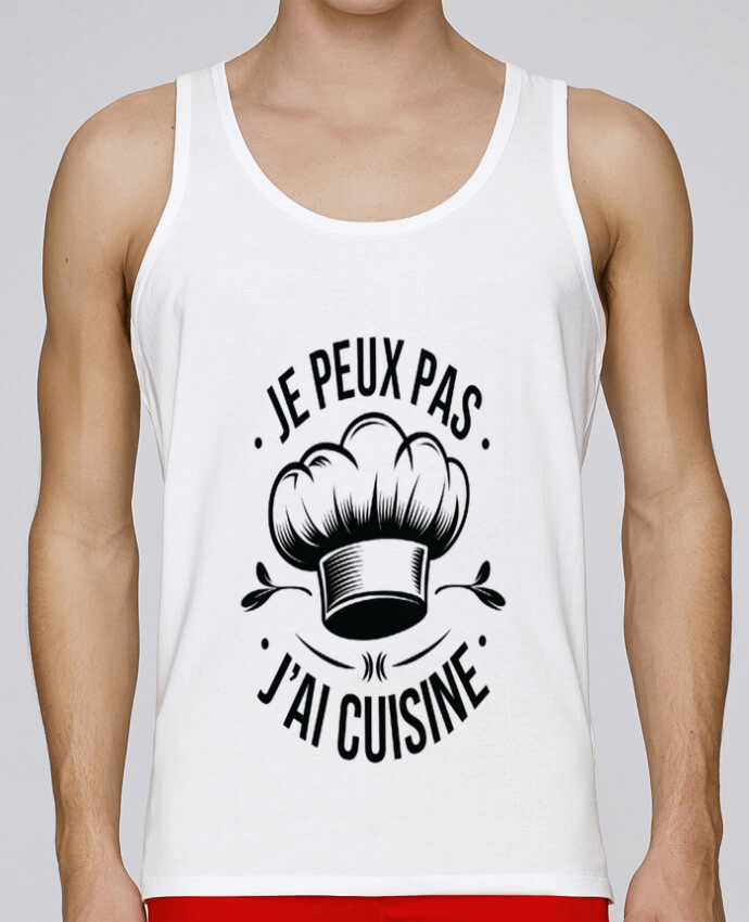 Débardeur homme je peux pas j'ai cuisine par bwilfy 100% coton bio