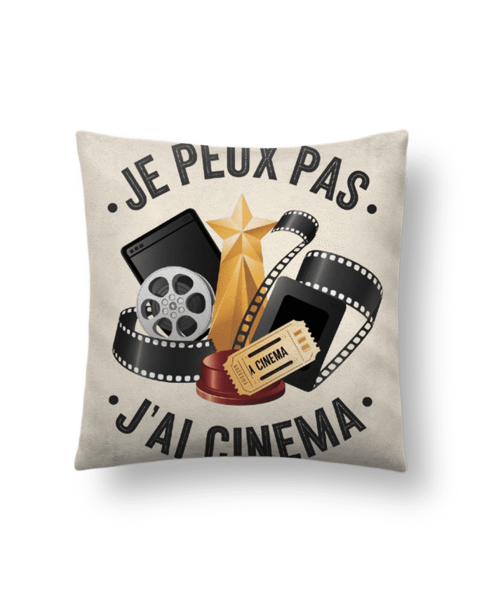 Coussin suédine je peux pas j'ai cinema par bwilfy