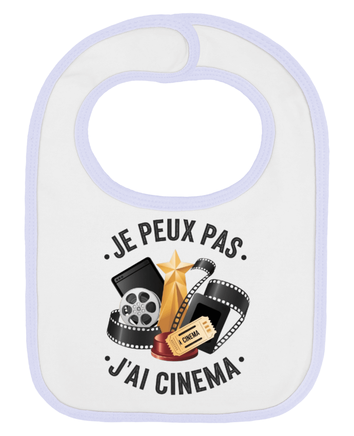 Bavoir bébé uni je peux pas j'ai cinema par bwilfy