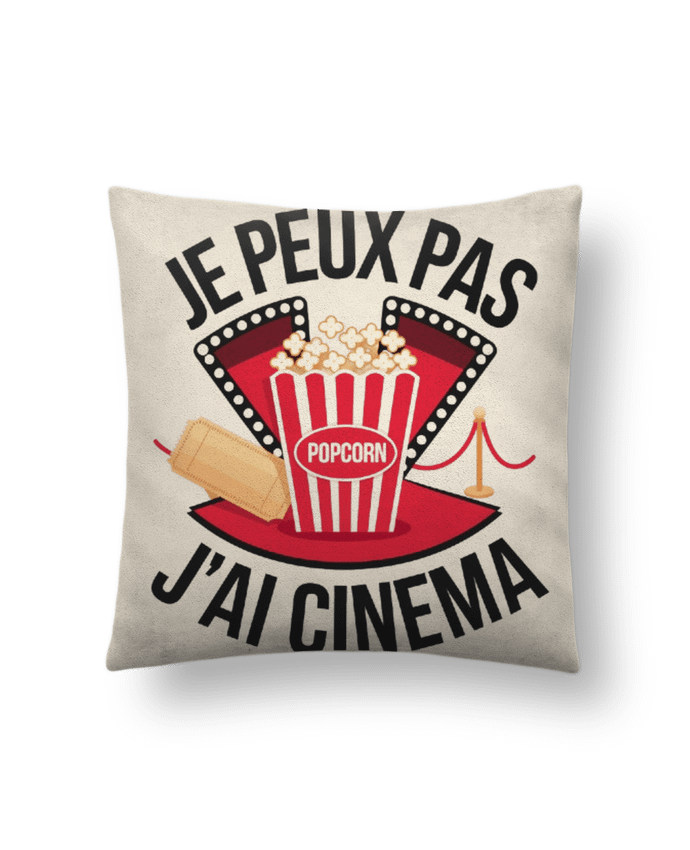 Coussin suédine je peux pas j'ai cinema par bwilfy