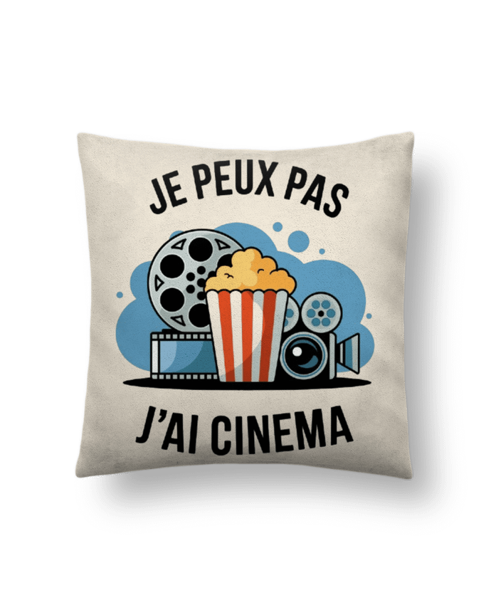 Coussin suédine je peux pas j'ai cinema par bwilfy