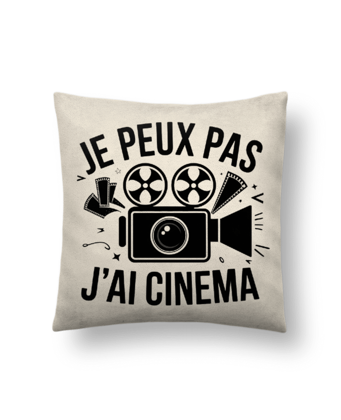 Coussin suédine je peux pas j'ai cinema par bwilfy