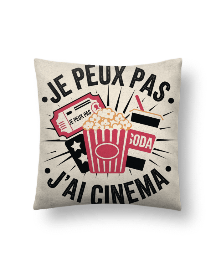Coussin suédine je peux pas j'ai cinema par bwilfy