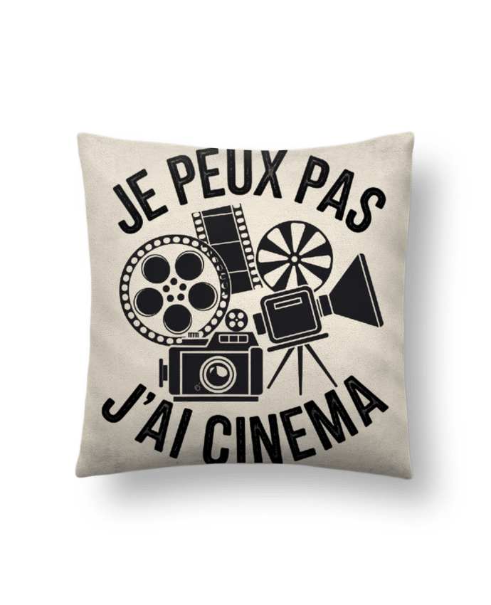 Coussin suédine je peux pas j'ai cinema par bwilfy