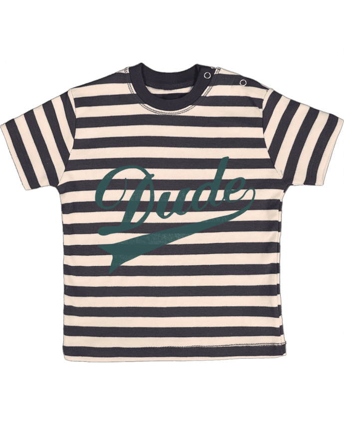 T-shirt baby with stripes Dude by Florent Bodart