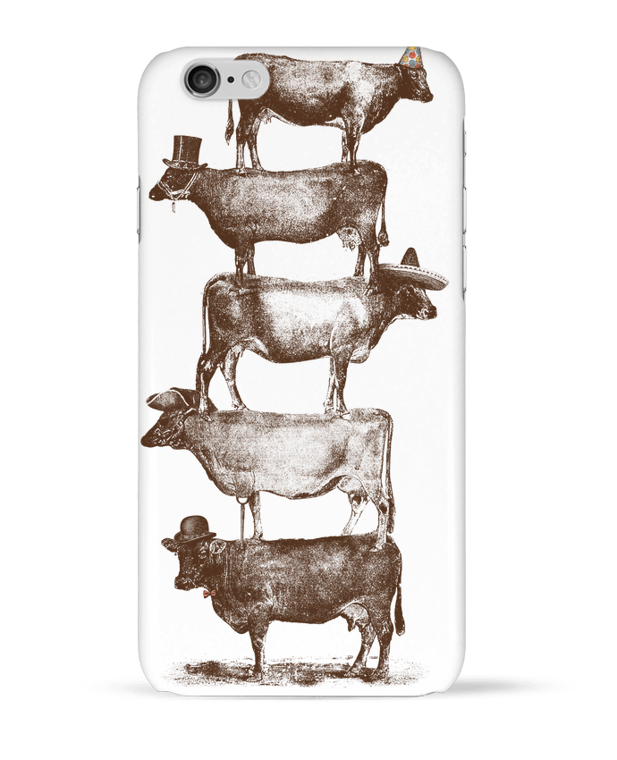 Case 3D iPhone 6 Cow Cow Nuts by Florent Bodart