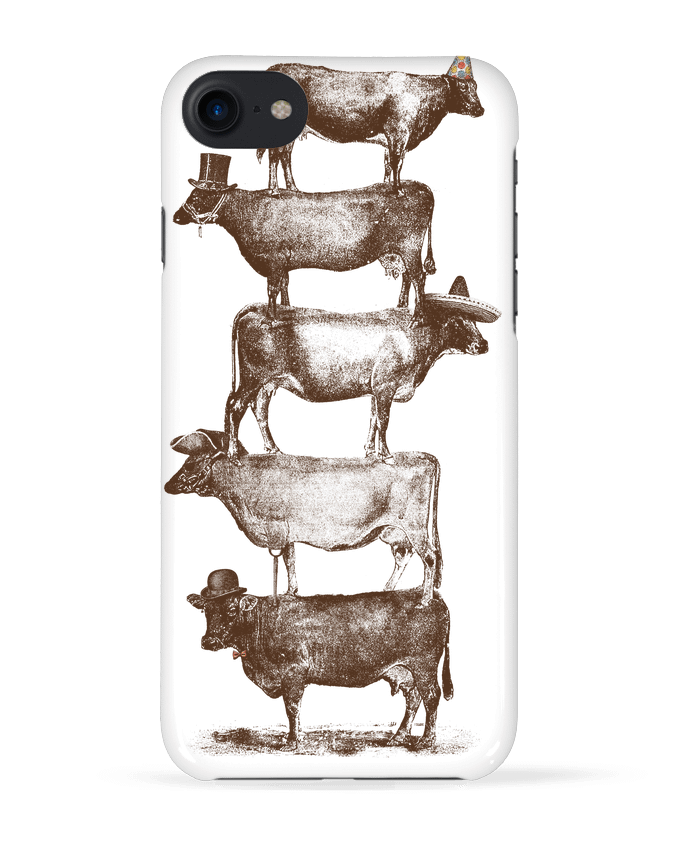 COQUE 3D Iphone 7 Cow Cow Nuts de Florent Bodart