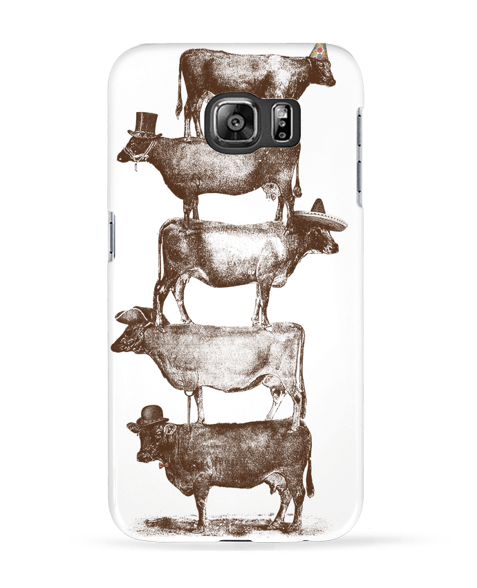 Case 3D Samsung Galaxy S6 Cow Cow Nuts - Florent Bodart