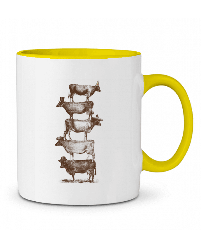 Two-tone Ceramic Mug Cow Cow Nuts Florent Bodart