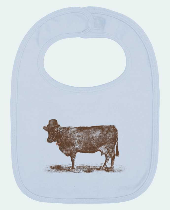 Baby Bib plain and contrast Cow Cow Nut by Florent Bodart