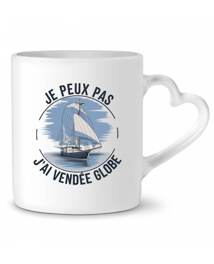 Mug coeur je peux pas j'ai Vendée Globe par bwilfy