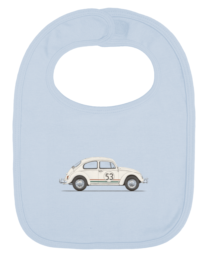 Baby Bib plain and contrast Beetle by Florent Bodart