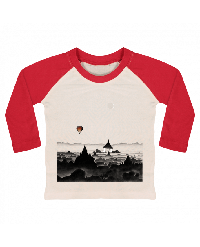 T-shirt baby Baseball long sleeve Aurora by Florent Bodart