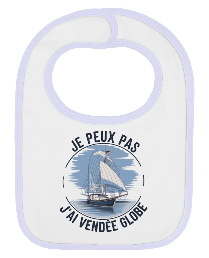 Bavoir bébé uni je peux pas j'ai Vendée Globe par bwilfy