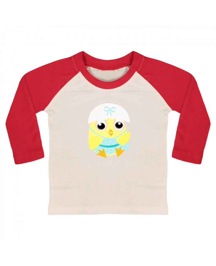 Tee-shirt Bébé Baseball ML Poussinette par Les Caprices de Filles