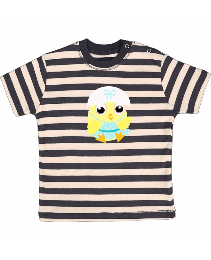 Tee-shirt bébé à rayures Poussinette par Les Caprices de Filles