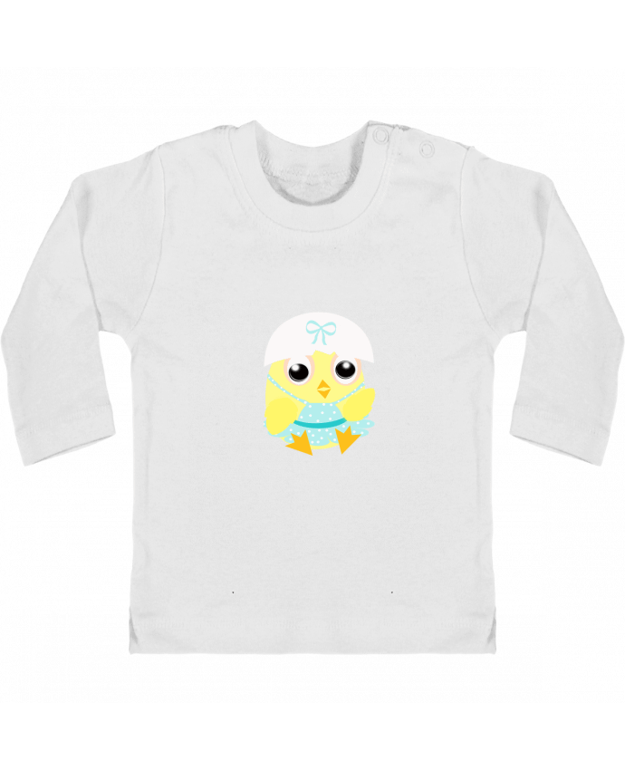Camiseta Bebé Manga Larga con Botones  Poussinette manches longues du designer Les Caprices de Filles