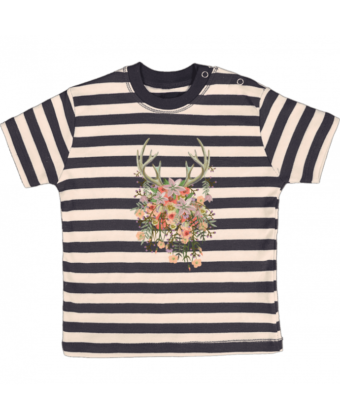 T-shirt baby with stripes Printemps by Les Caprices de Filles