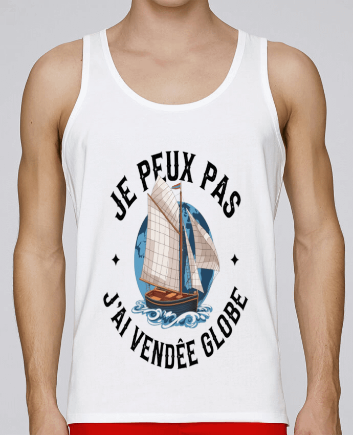 Débardeur homme je peux pas j'ai Vendée Globe par bwilfy 100% coton bio