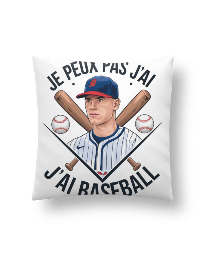 Coussin je peux pas j'ai baseball par bwilfy