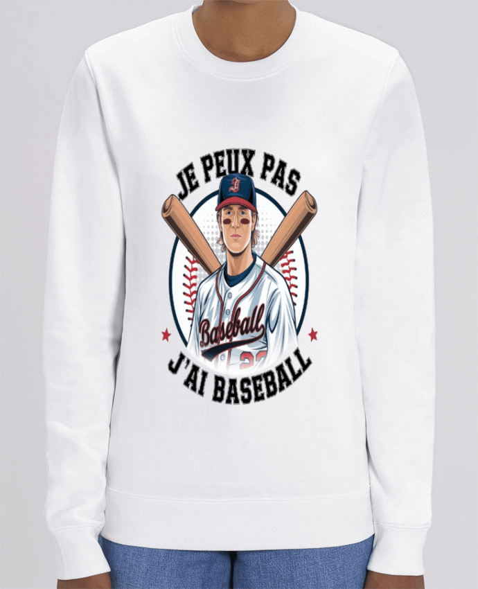 Sweat-shirt je peux pas j'ai baseball Par bwilfy